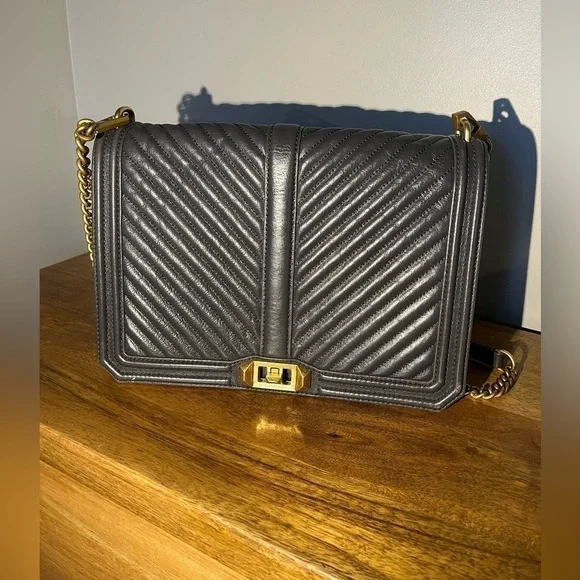 Rebecca Minkoff Chevron Quilted Love Crossbody - Picture 7 of 14